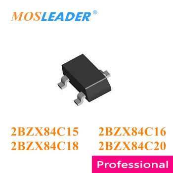 Mosleader 3000pcs SOT23 2BZX84C15 15V 2BZX84C16 16V 2BZX84C18 18V 2BZX84C20 20V Dual zener Čínskej Vysokej kvality