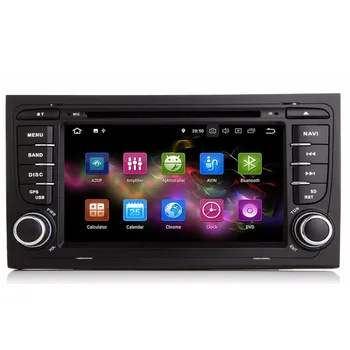 2 Din Auto DVD Rádio Multimediálny Prehrávač, Android 10 Autoradio s GPS Navigácie DSP pre Audi A4 S4 RS4 2002-2008 hlavu jednotka stereo