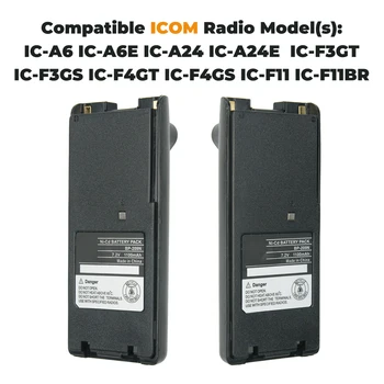 10X BP-209N 1100mAh Ni-CD Batérie pre ICOM IC-A6 IC-A24 IC-F3GT IC-F21 IC-F30GT IC-F31GT IC-F40GT IC-F41GS BP-209 BP-222N