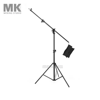 Meking Osvetlenie 395 cm 13' M-1 Svetlo Boom stojan photo studio podporu systému s vreckom Piesku pre fotografovanie Držiak na Príslušenstvo