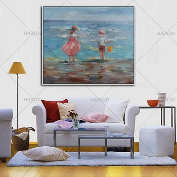 Nový Dizajn Moderný seascape plátno olejomaľba na Obývacia Izba dekor Stenu Obrázok Veľké Plátno na Stenu Umenie Obrázok Maľovanie Bez Rámu